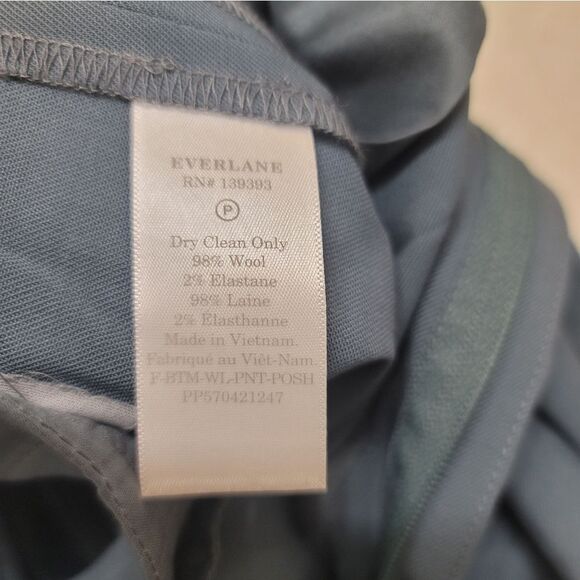 Everlane Dusty Blue Italian Wool Pant - New Nwt - Picture 12 of 12